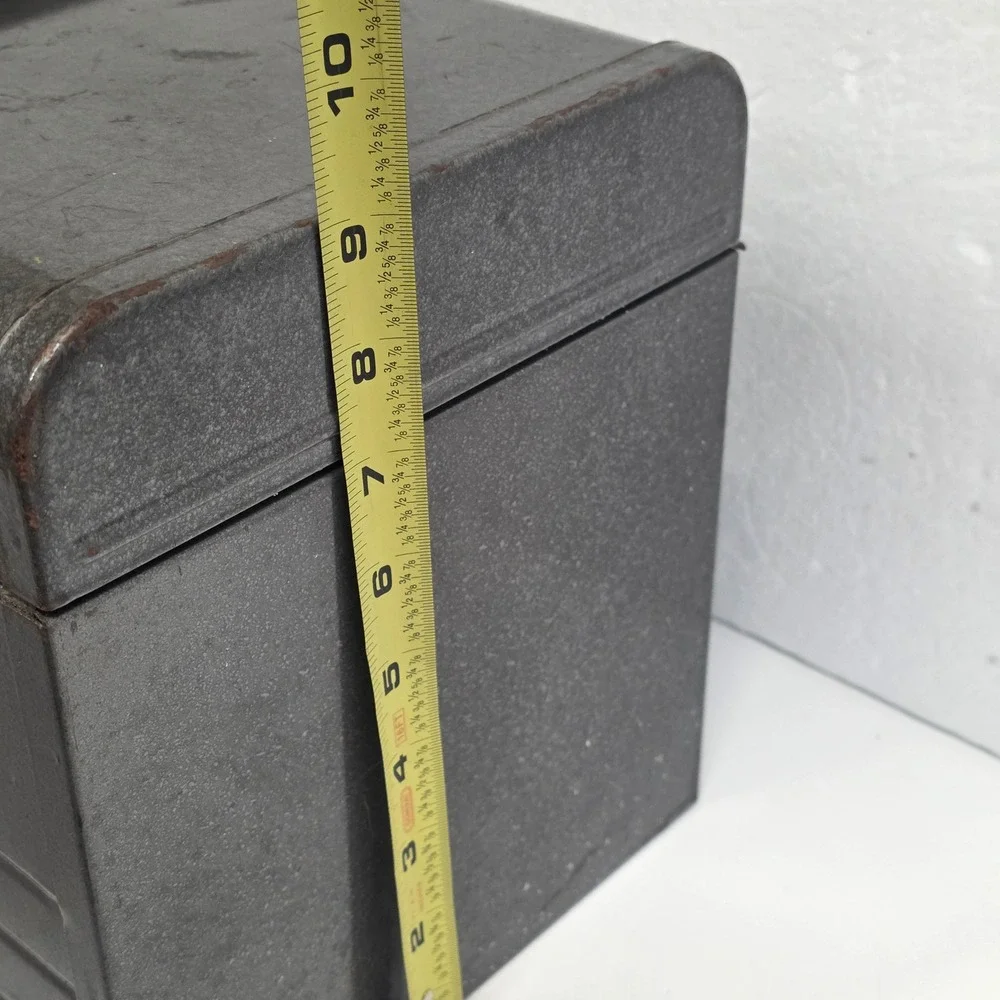 Vtg Craftsman 6500 Metal Toolbox Grey Hammer Tone w/ Removable Tray 18in